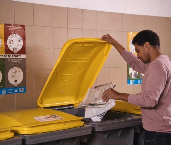 Bac jaune : emballages et papiers oui… mais en vrac !
