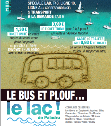 Le lac de Paladru au bout de la ligne !