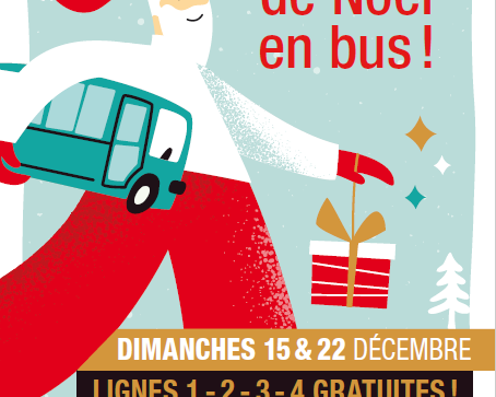 Pour vos achats de Noël, pensez au bus !