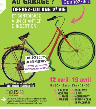 Collecte de vélos et pièces détachées en déchèteries