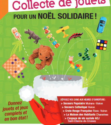 Collecte de jouets solidaire du 8 au 22 novembre