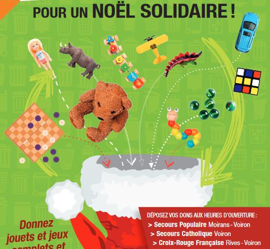 Collecte de jouets solidaire du 8 au 22 novembre