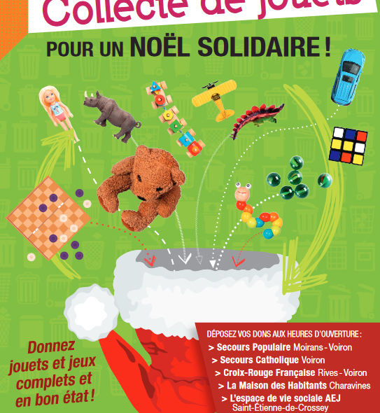 Collecte de jouets solidaire du 8 au 22 novembre