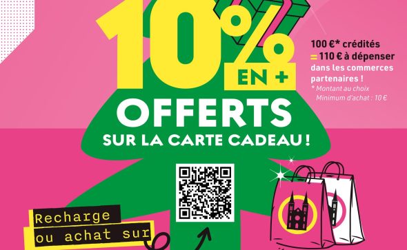 Pour vos cadeaux: c’est la carte Voiron Commerces !
