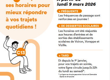 M Réso : la C13 adapte ses horaires !