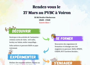 27 mars : Les Métiers de l’Animation