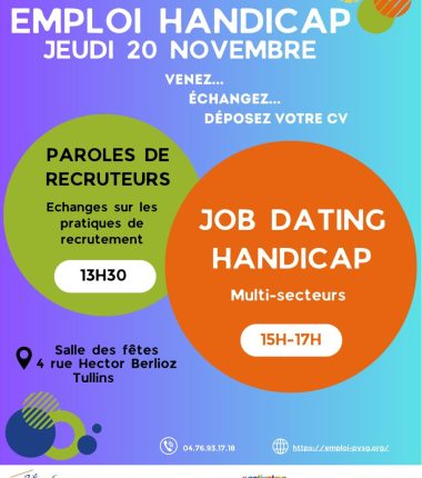 Paroles de recuteurs et job dating handicap
