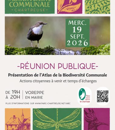 Réunion publique de présentation de l&rsquo;Atlas de Biodiversité Communale de Voreppe